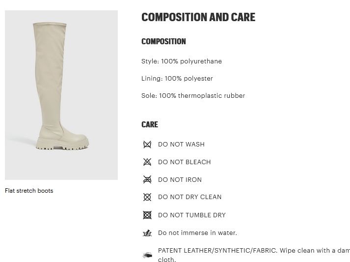 Pull and bear високи ботуши в цвят екрю Zara