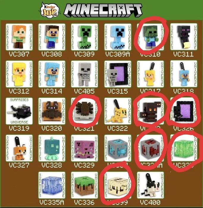 Kinder joy Minecraft