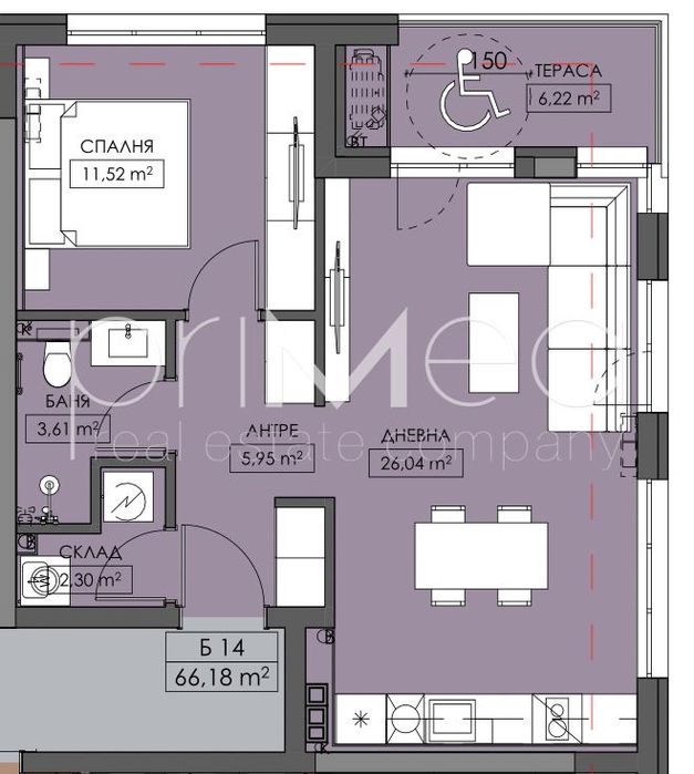 Продава се Двустаен апартамент в Бургас, Меден рудник - зона В - 79 кв.м за 949 €/кв.м - Снимка #1