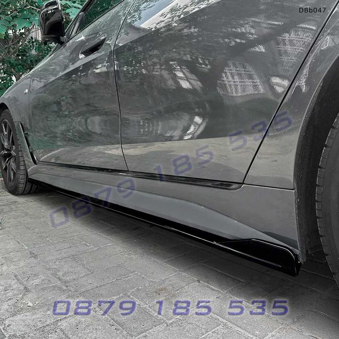 Добавки за прагове за BMW 4 G26 M Sport 2020+ черен гланц DBb047 бмв г26 лайсни тунинг