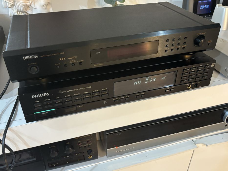 Tuner Philips FT990 digital satelit tuner Denon TU-245 RDS