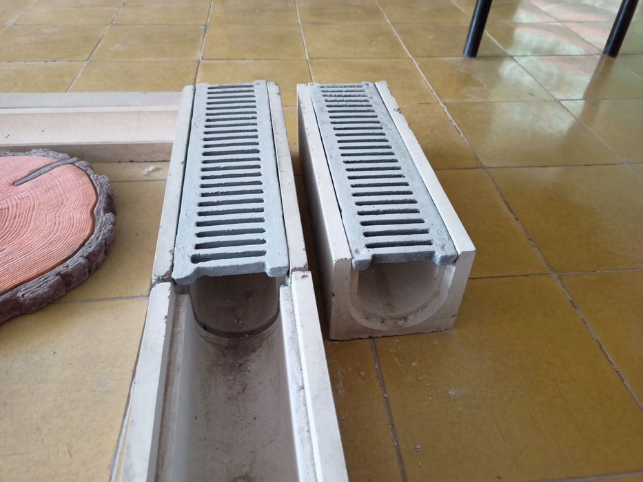 Брусчатка ва керамик плиткадан тушадиган сувларни дренажи бетон латок