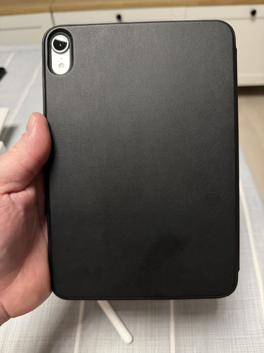 iPad Mini 7 (A17 Pro) Starlight 128GB + Apple Pencil + Husă Pitaka + Folie paperlike