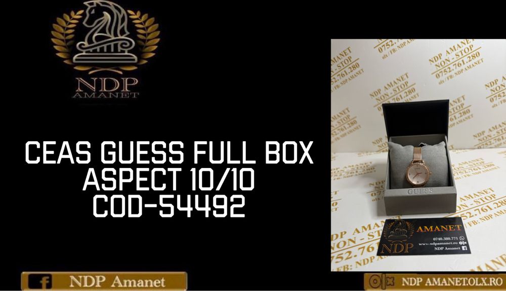 NDP Amanet Braila Ceas Guess Full Box(54492)