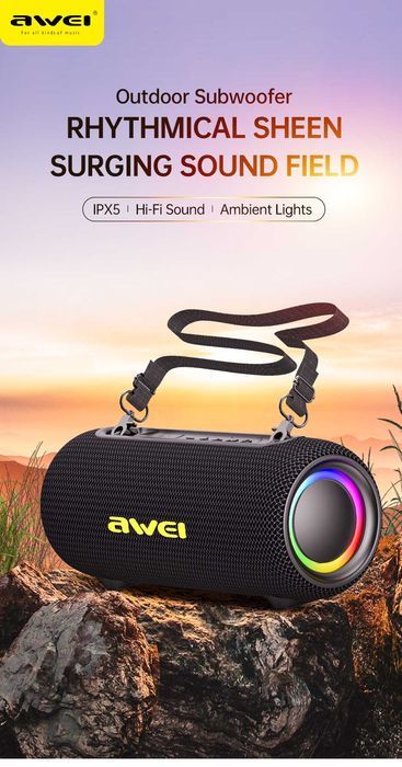 Awei KA33 26w RGB — Мощная беспроводная колонка. Есть дост