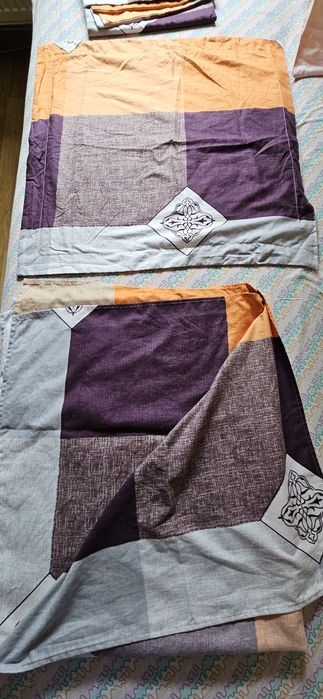 Cearceaf dublu +2 fete perina