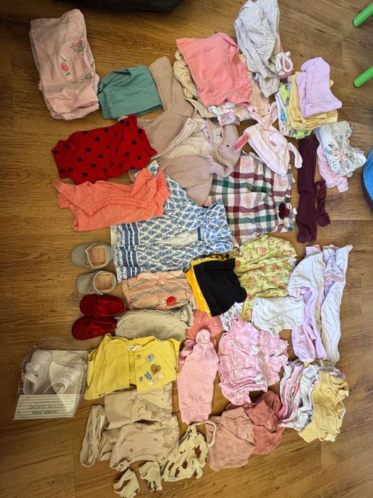 Огромен лот за новородено 62 размер HM Obaibi дрехи, обувки