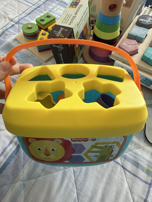Детски дървени играчки пъзели игри Fisher Price Jeueco IKEA