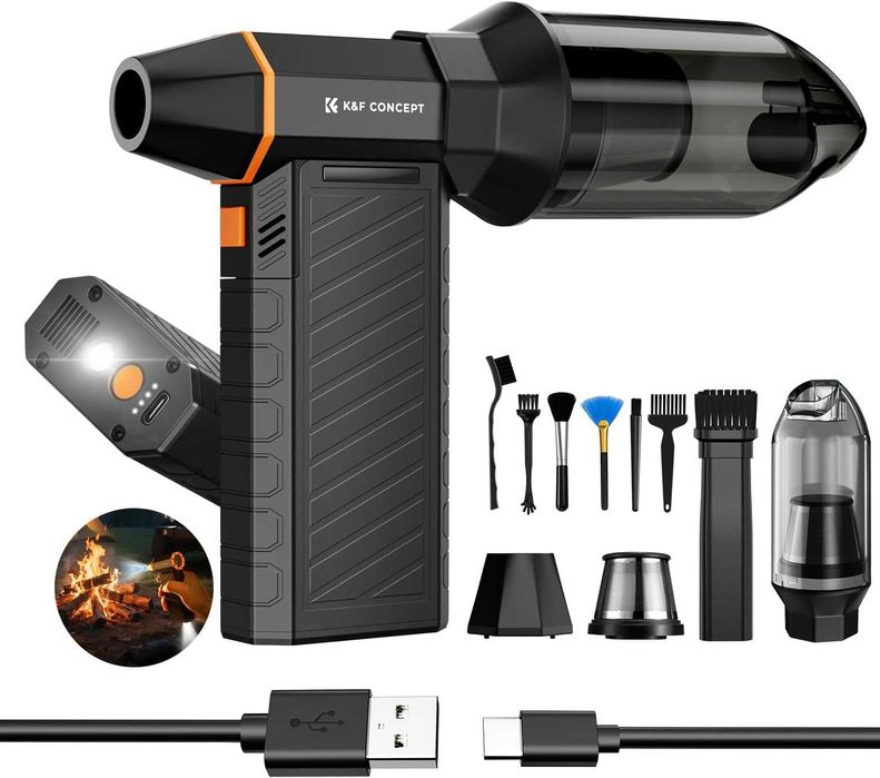 Мощна Електрическа духалка Прахосмукачка K&F Concept 300000 RPM