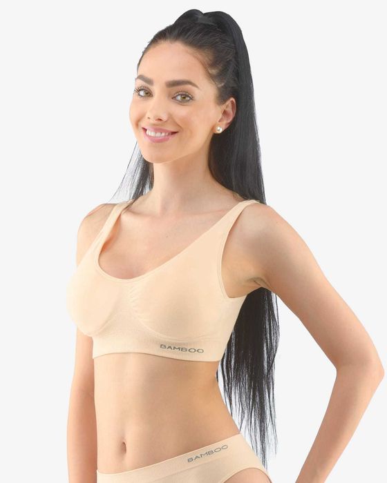Bustiera sport bambus push-up 07014P