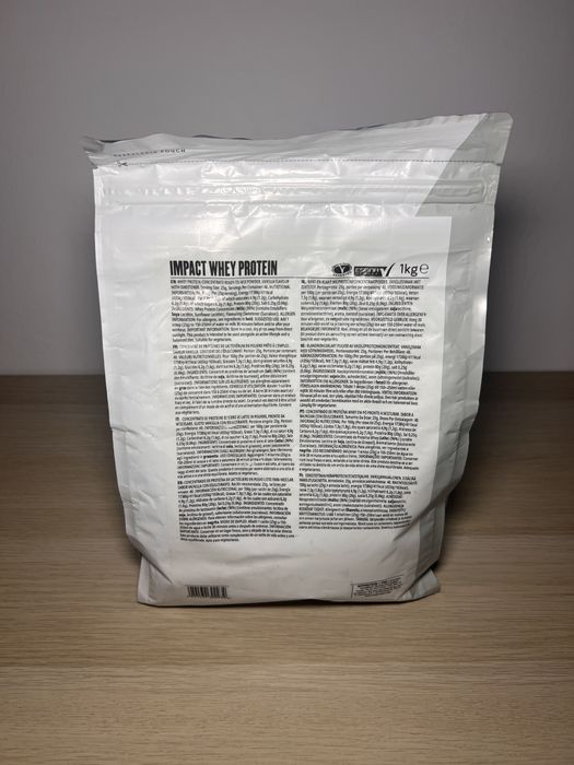 Proteina 1 KG Myprotein Impact Whey Protein  – Sigilata, Aromă Vanilla