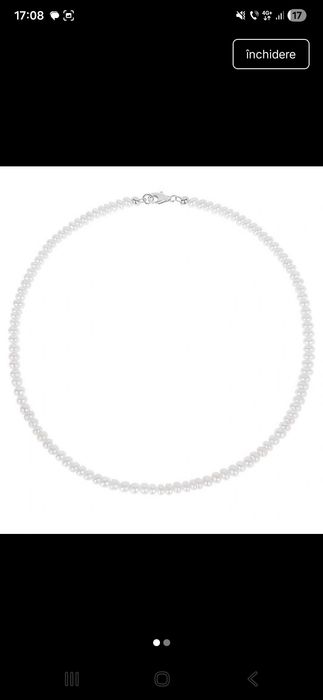 Colier argint perle