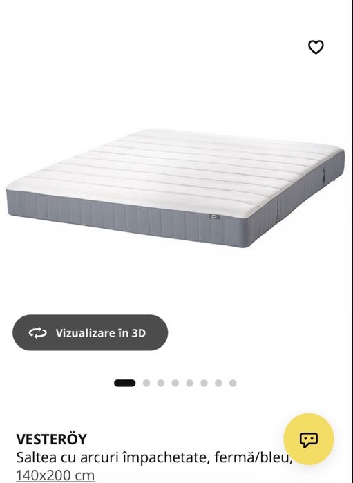 pat ikea cu saltea