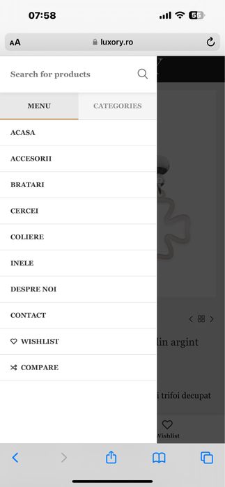 Vand site web luxory.ro site de bijuterii seo si responsive