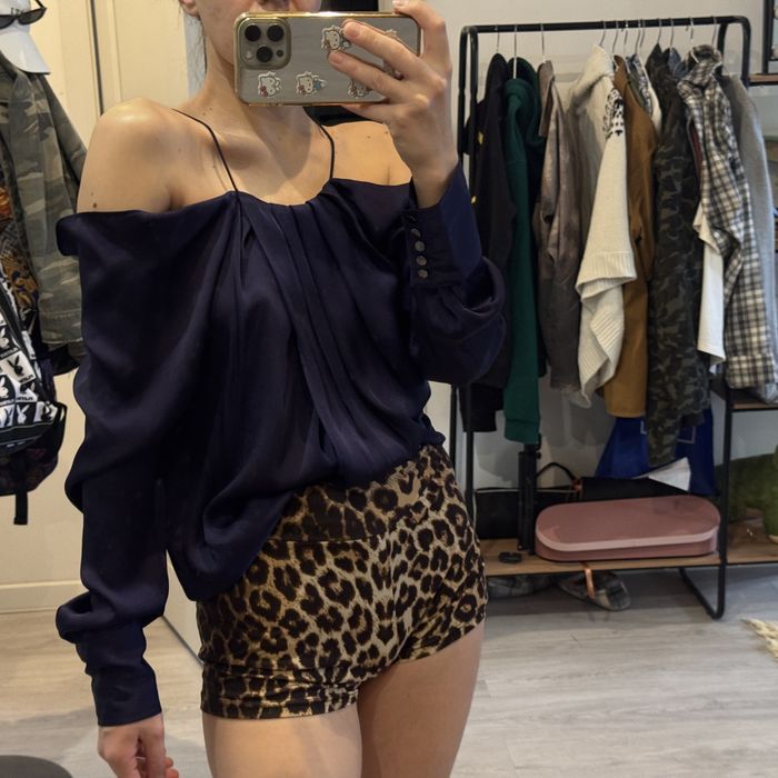 Блуза Mango | рр M красивый Navy цвет