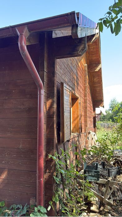 Casa din lemn de locuit 62 mp + terasa 19 mp - 2 dormitoare
