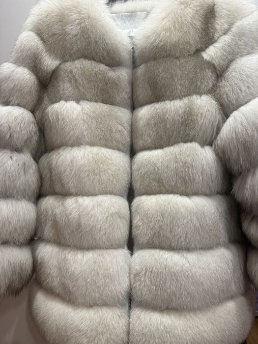 Палто от естествен косъм лисица