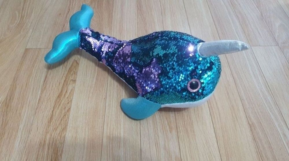 Balenă cu paiete reversibile,  45 cm