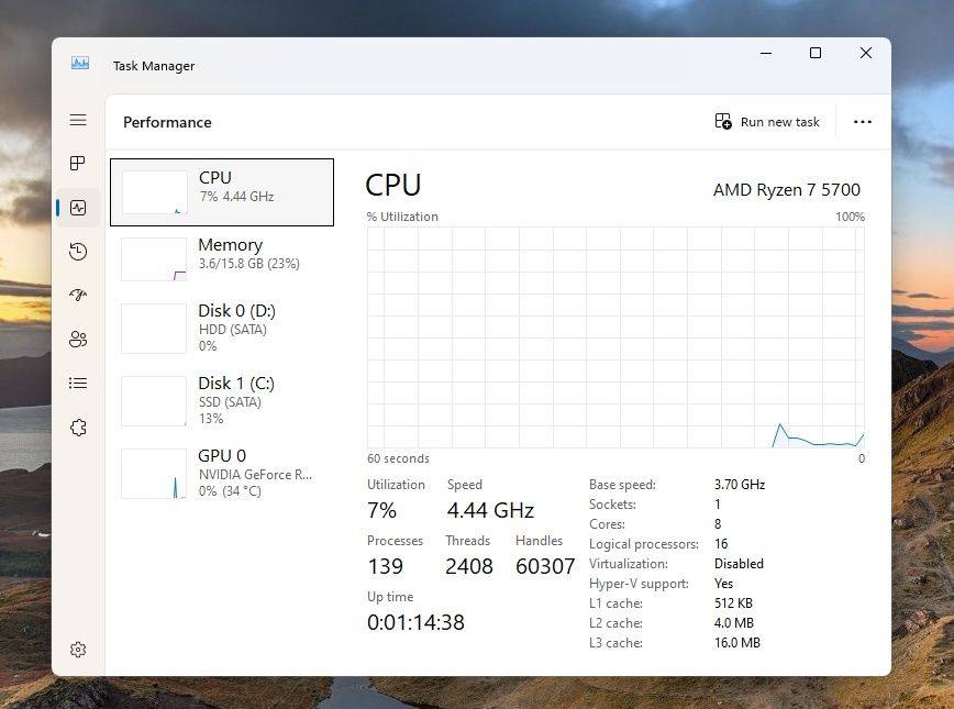 PC Gaming Ryzen 7 5700  RTX 3070 16GB RAM