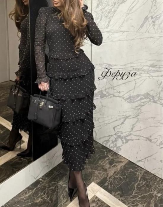 Новое платье в горошек