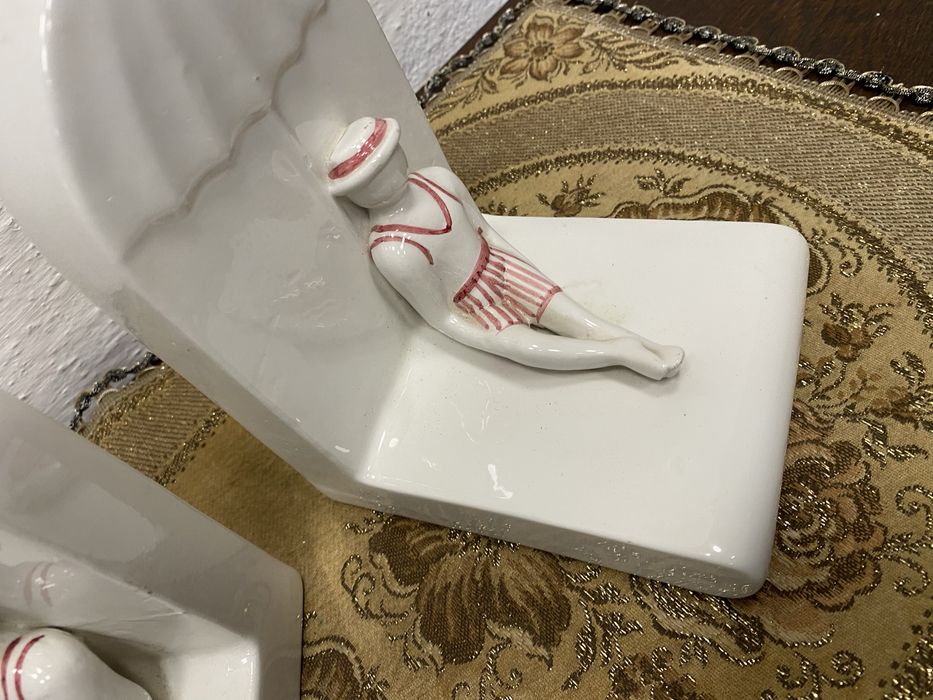 Стопери за книги Италия порцелан 1970-те плажна фигура