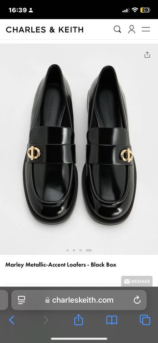 Лоферы Charles&Keith 38 р.