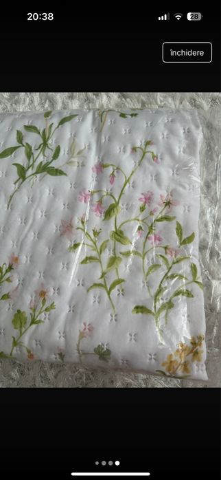 Cuvertura de pat gen pilota subtire