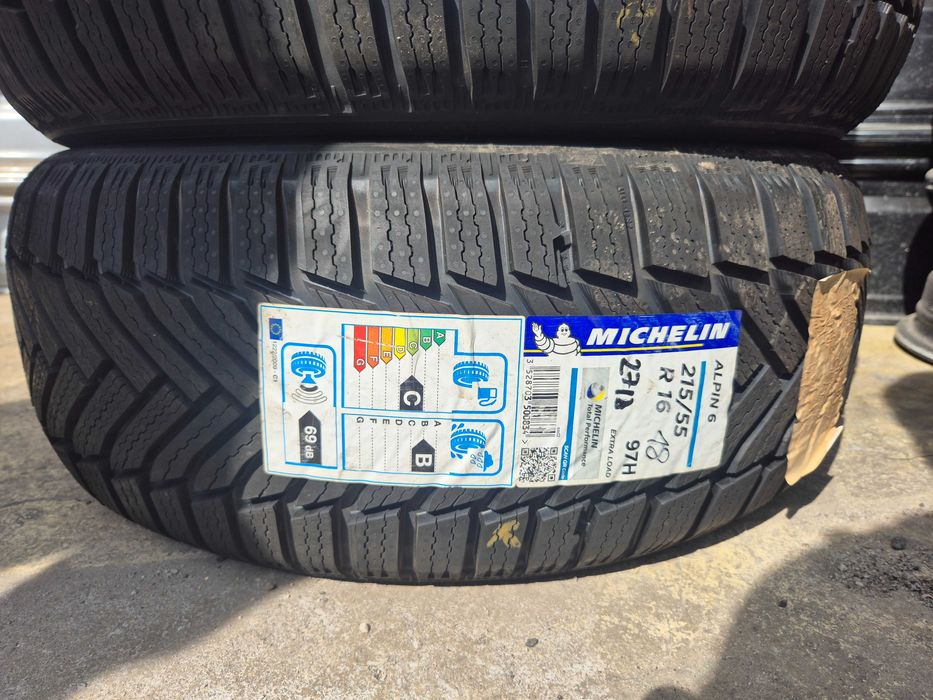 4 Anvelope M+S IARNA - 215/55/16 - Michelin Alpin 6 - NOI - DOT 2018 !