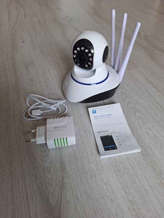 Incarcator, Camera video cu Wifi, Slot Card, Infrarosu Microfon si Led