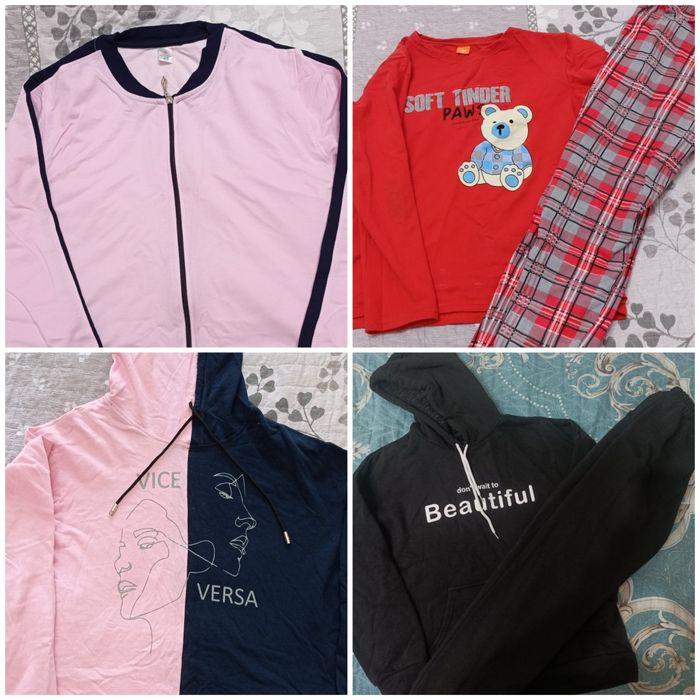 Ветровки и тёплые костюмы 46-48 размер в хорошем состоянии.Цена одного