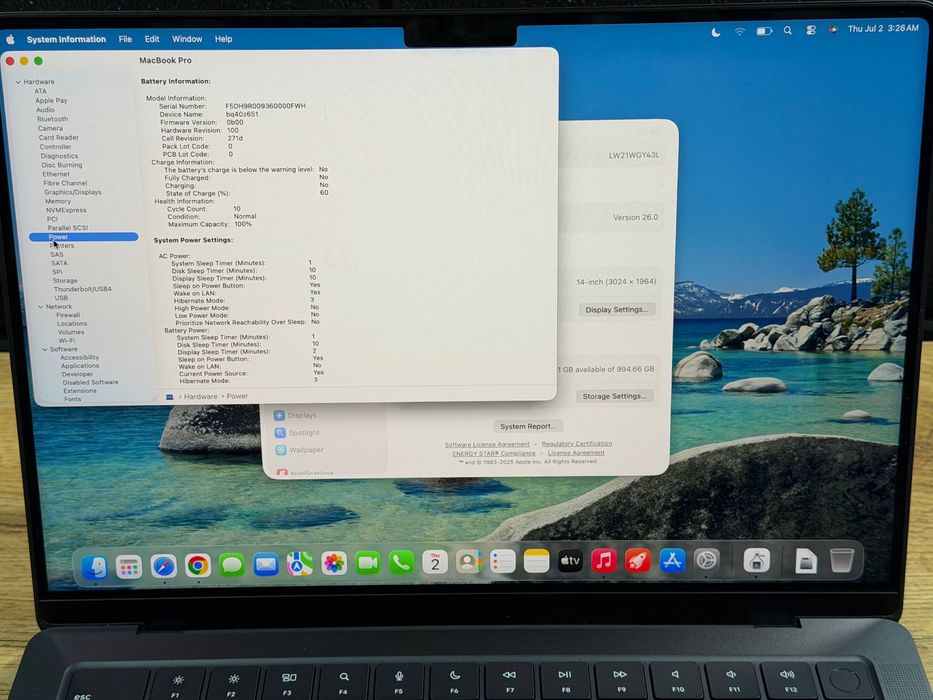 Macbook pro m4 pro 24 1tb 100%