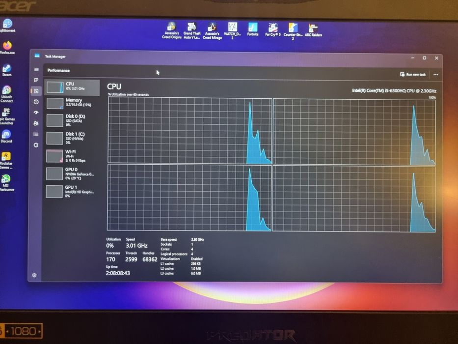 Laptop Gaming Acer Predator 17
