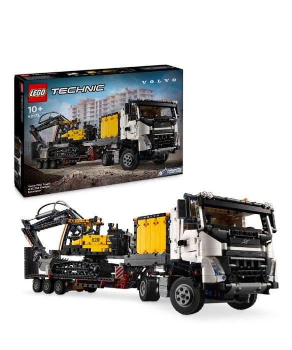 LEGO Грузовик Volvo FMX и электрический экскаватор EC230 Technic 42175