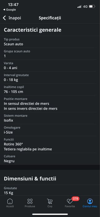 Scaun auto Cybex Gold Sirona S I-size