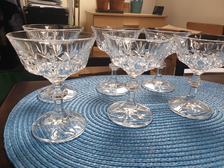 Set de 6 pahare  cupe din cristal