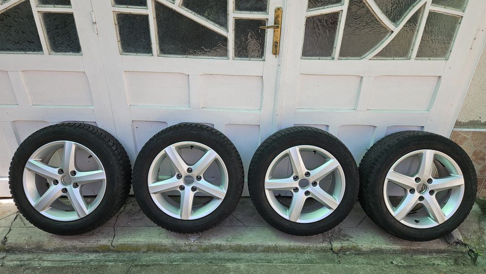 Jante aliaj VW Aspen Good Year 205/55 R16 originale VW + capacele VW