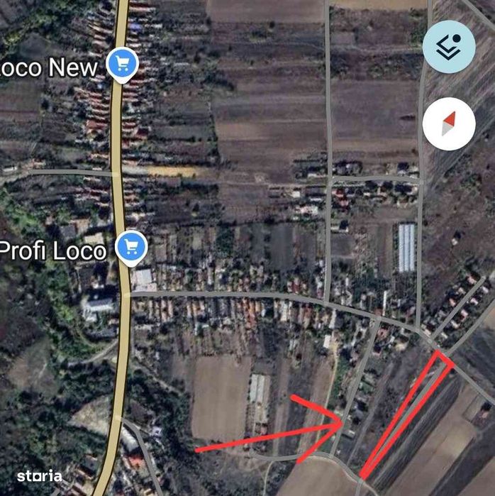 Teren Malu Mare strada Trandafirilor intravilan construibil la Profi