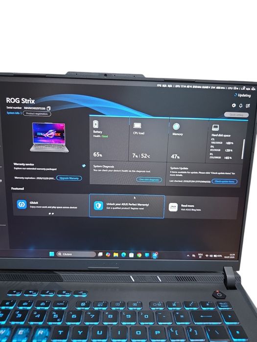 ASUS ROG Strix G16 (G614JU) Impecabil - i7-13650HX | RTX 4060 | Garanție ASUS 12.2026