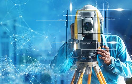 Геодезист топосъемка