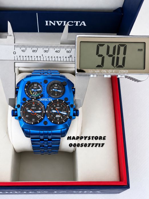 INVICTA Zulu Blue 54 mm, Инвикта нов мъжки часовник