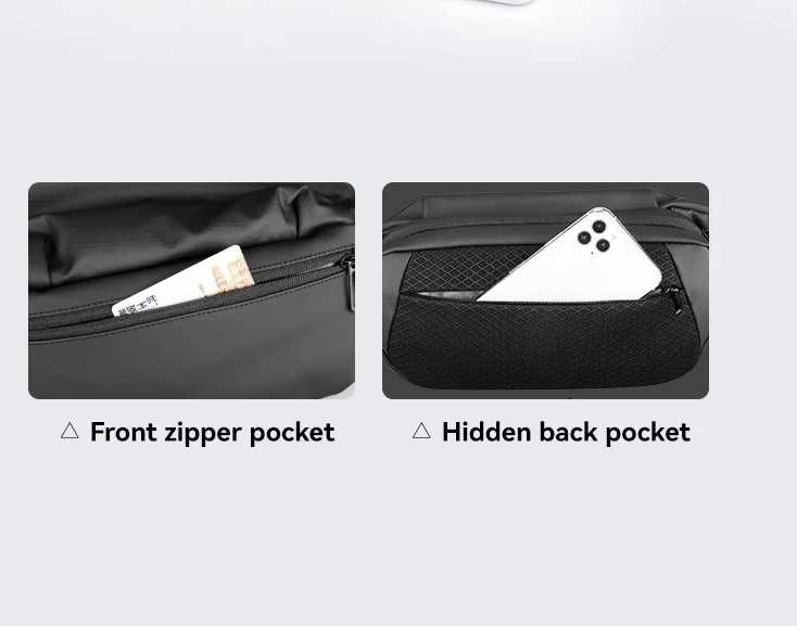 Чанта за кръста в Черно , маркова чантичка за през рамо Mark Ryden