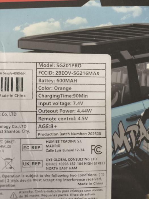 Mașinuța RC Sg201 pro  1:20 Produs nou!