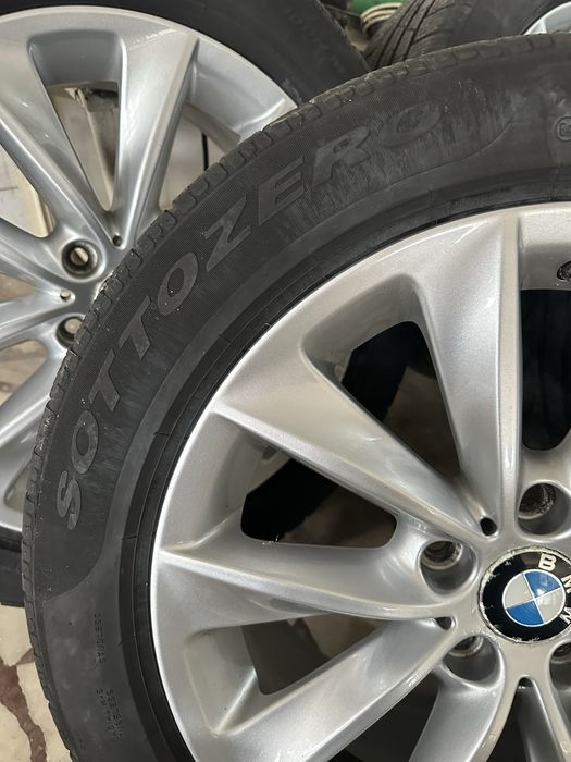 Set 4 jante originale BMW R18 + anvelope Pirelli Sottozero RunFlat 245/50 R18