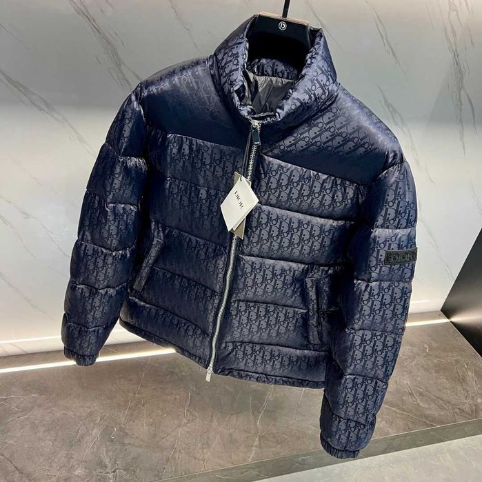 Geaca cu puf Dior Oblique Navy Premium