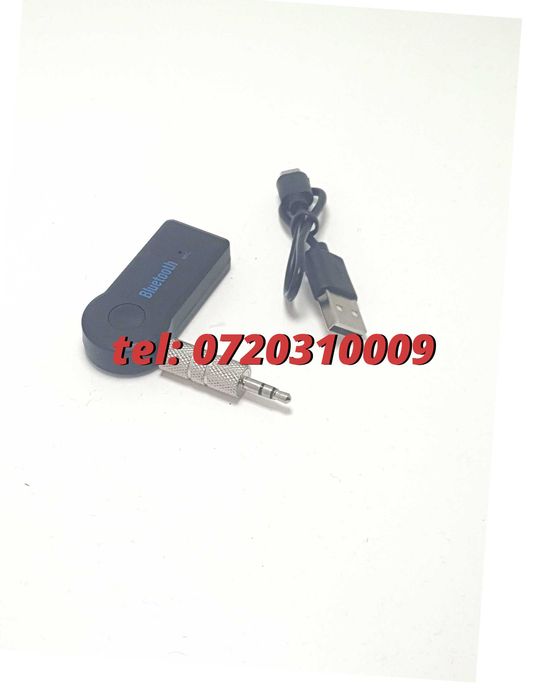 Mufa Adaptor Bt Vehicul Muzica Util Pentru Masina Intrare Aux Pentru Conversie Usor De Folosit -Pentru Montaj Video Video