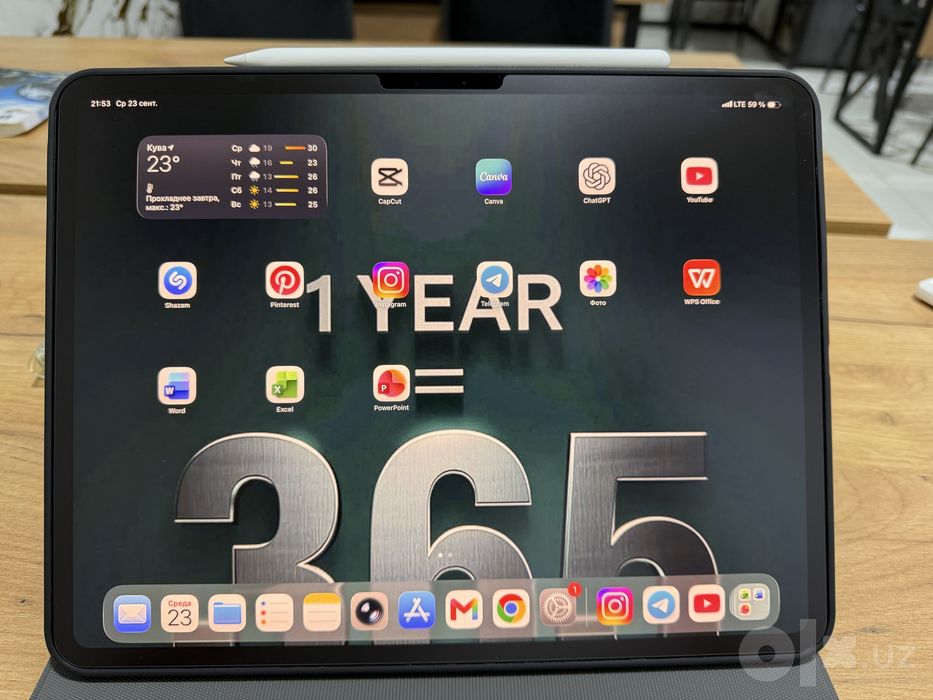 iPad Pro ,,13” M4 sim kartalik (imeykadan o’tgan) + Pencil Pro