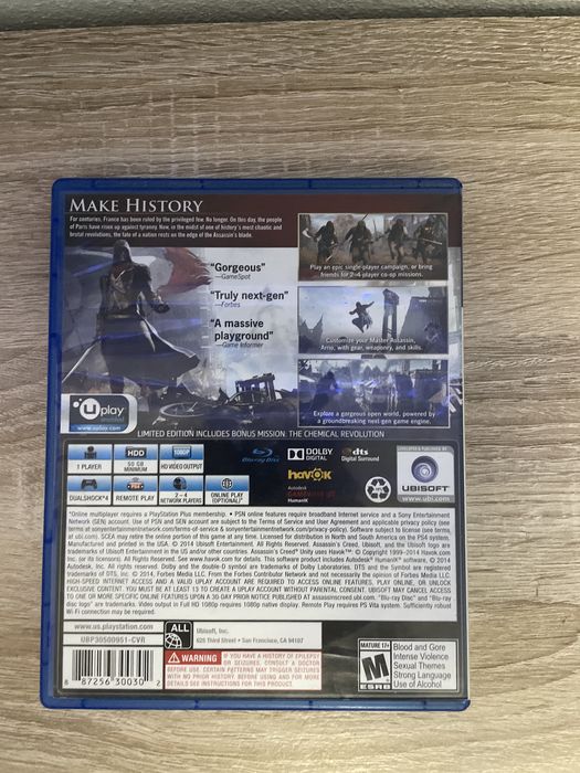Assassin’s Creed Unity Ps4