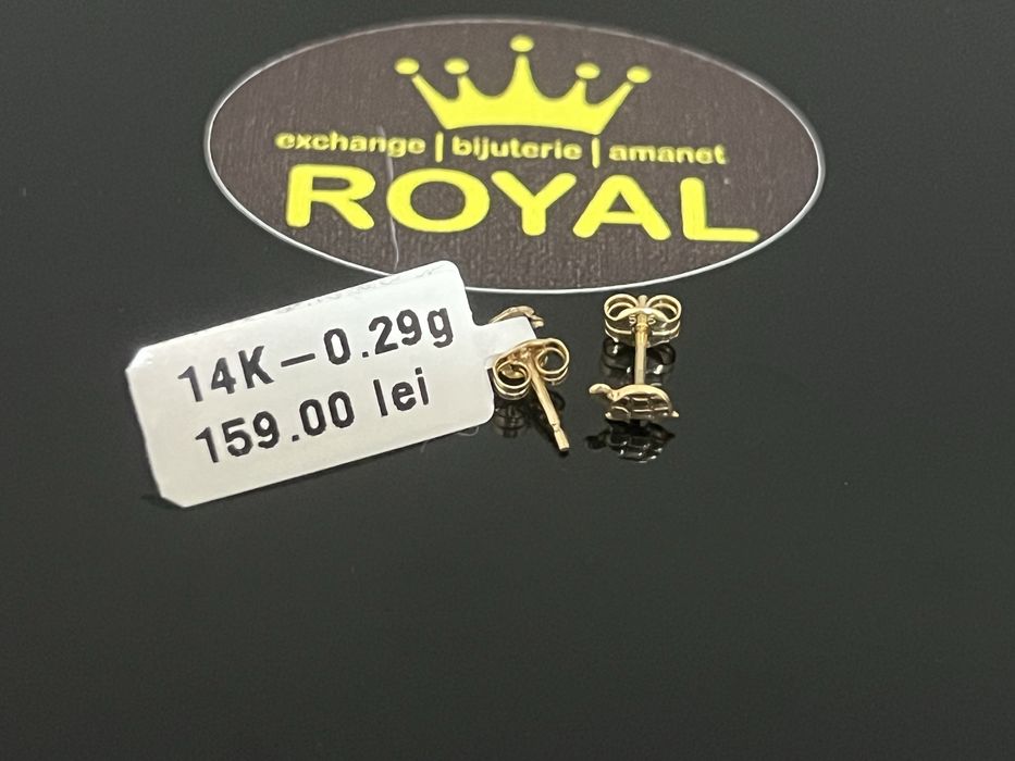 Bijuteria Royal CB : Cercei copil aur 14K 585   0,29 grame