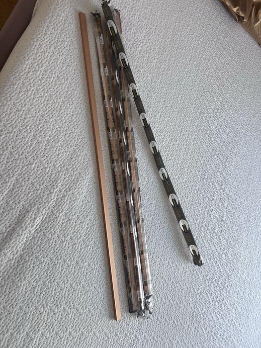 4 bucati manere dulap din otel inoxidabil auriu 100cm bucata