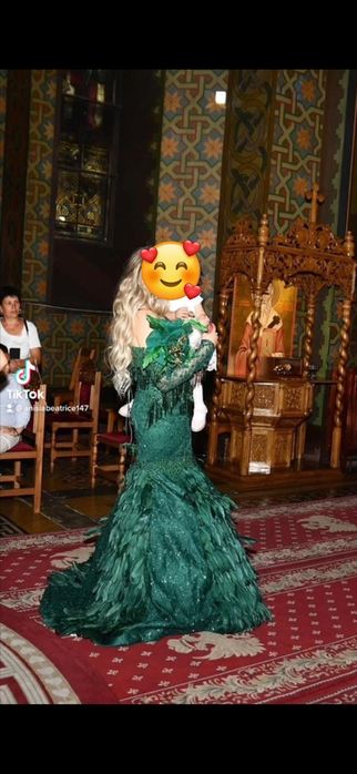 Rochie lunga de nașa